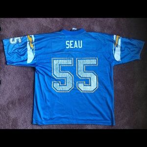 Junior Seau San Diego Chargers Powder Blue AFC